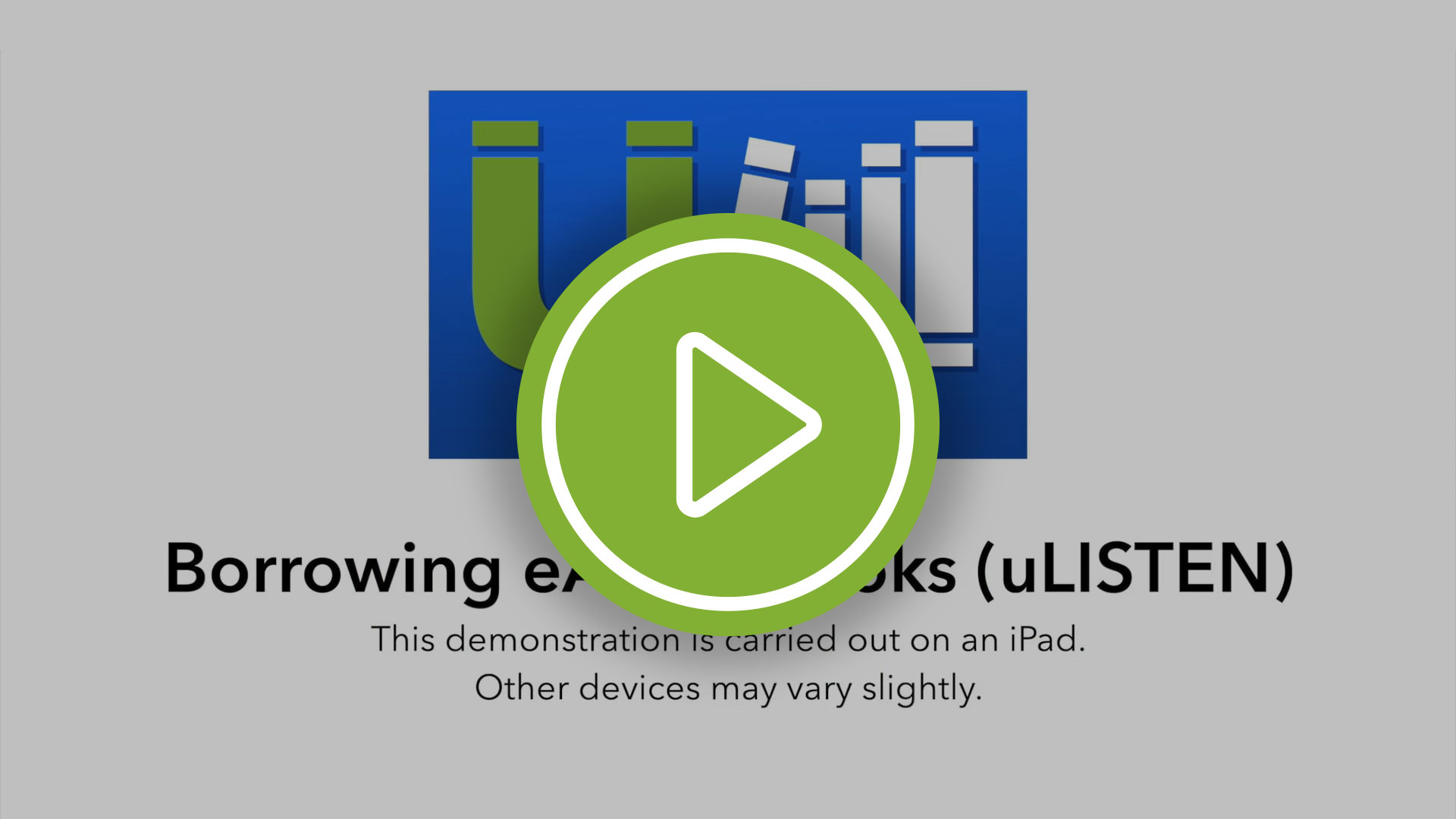 Borrowing Audiobooks On uLIBRARY (uLISTEN)