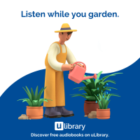 Listen While You Garden – Square Graphic